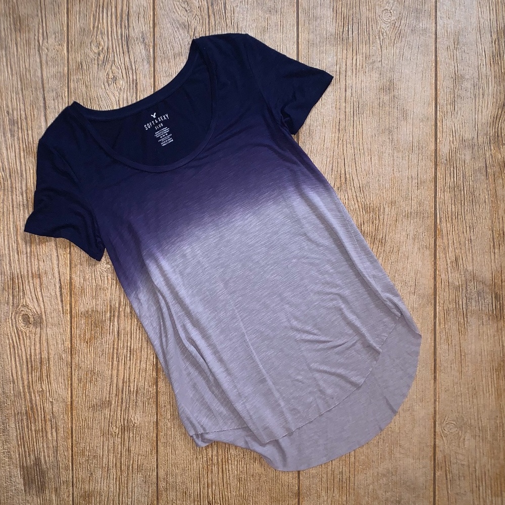 SOLD ❌ American Eagle Faded Ombre Top - Picture 1 of 3